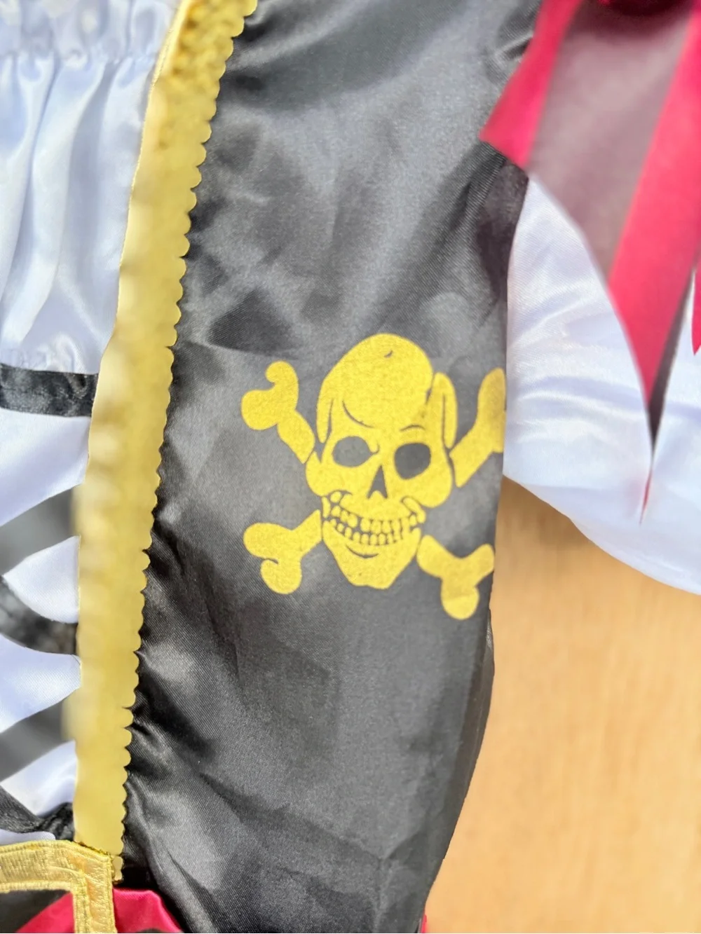 Kids Pirate Costume Dress - Black, Red & White
